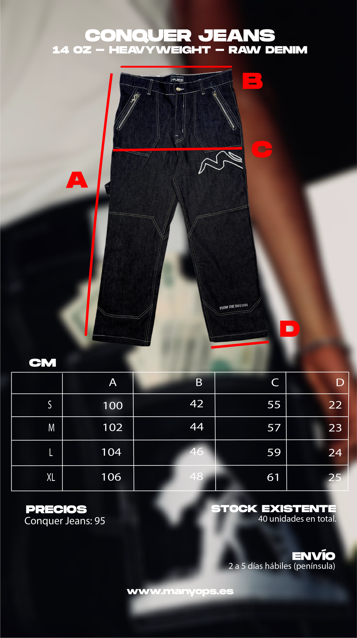 Conquer Denim Jeans